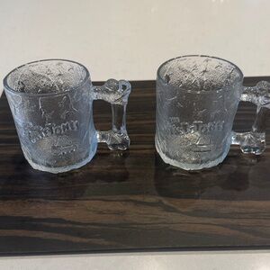 The Flintstones rock McDonald’s Rocky Road mugs 1993. Vintage pre dawn mug